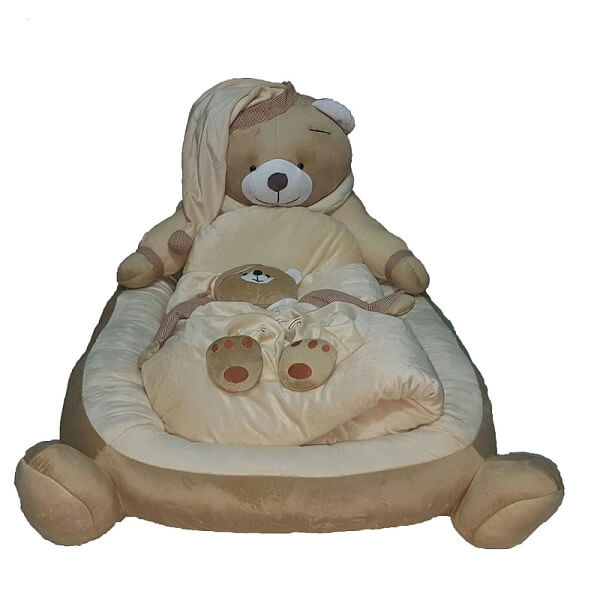 سرویس خواب کودک 3 تکه طرح خرس بهمراه یک عدد توپ امید 