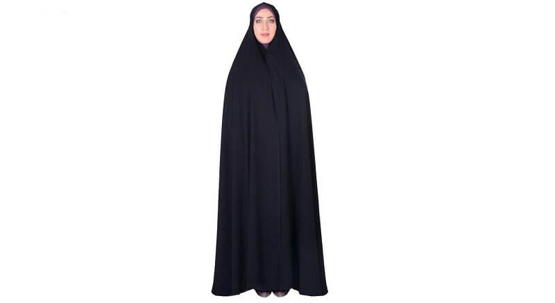 چادر سنتی ایرانی کرپ کریستال شهر حجاب مدل 8007